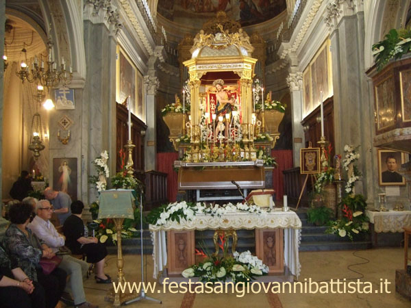 26/06/2016. San Giovanni Montebello. Particolare della bellissima statua di San Giovanni di Montebello.