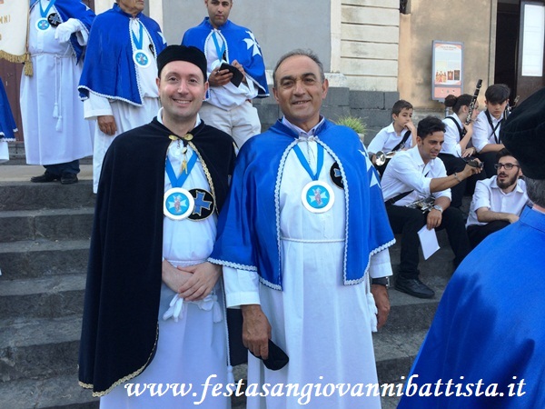 25/06/2017. San Giovanni Montebello. Il secondo assistente Mauro Rapisarda (a sinistra) assieme al confrate Orazio Di Guardo (a destra).