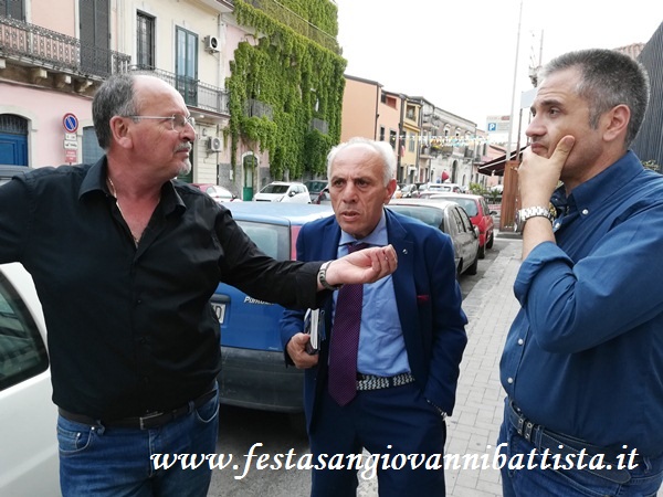 17/06/2018. Il Governatore assieme ai due Presidenti del Comitato dei Festeggiamenti 2018.