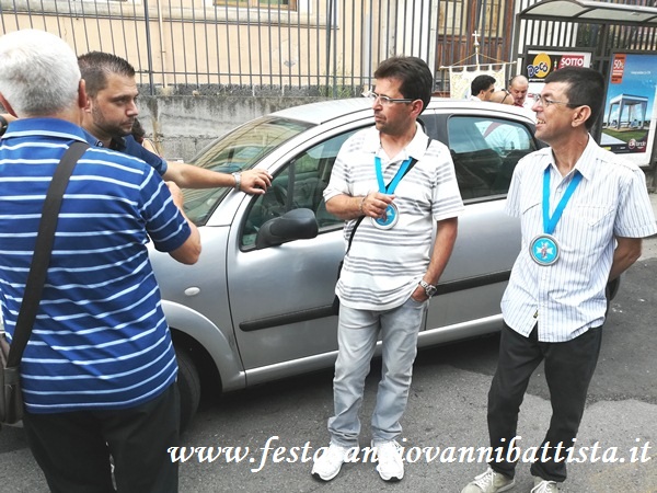 17/06/2018. Alcuni confrati della Confraternita S.G.Battista di San Giovanni Galermo.