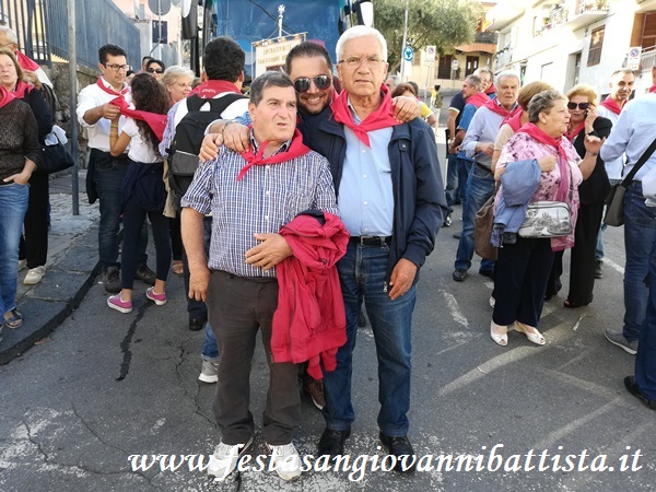 25/06/2018. Il primo Consigliere della Confraternita assieme a due confrati.
