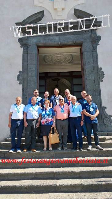 10/08/2018. Foto ricordo davanti alla chiesa di S.Agata Li Battiati (CT).