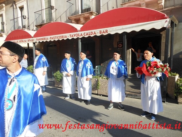 28/08/2018. L'omaggio floreale per San Giovanni Battista.