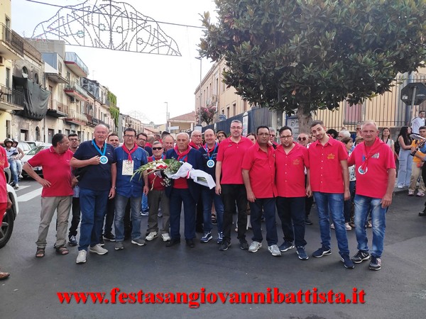 25/06/2023. Alcune fasi dell'omaggio floreale a San Giovanni Battista.