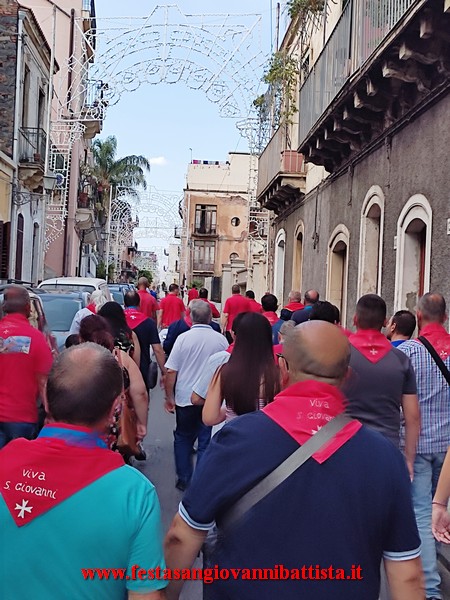 25/06/2023. Alcune fasi dell'omaggio floreale a San Giovanni Battista.