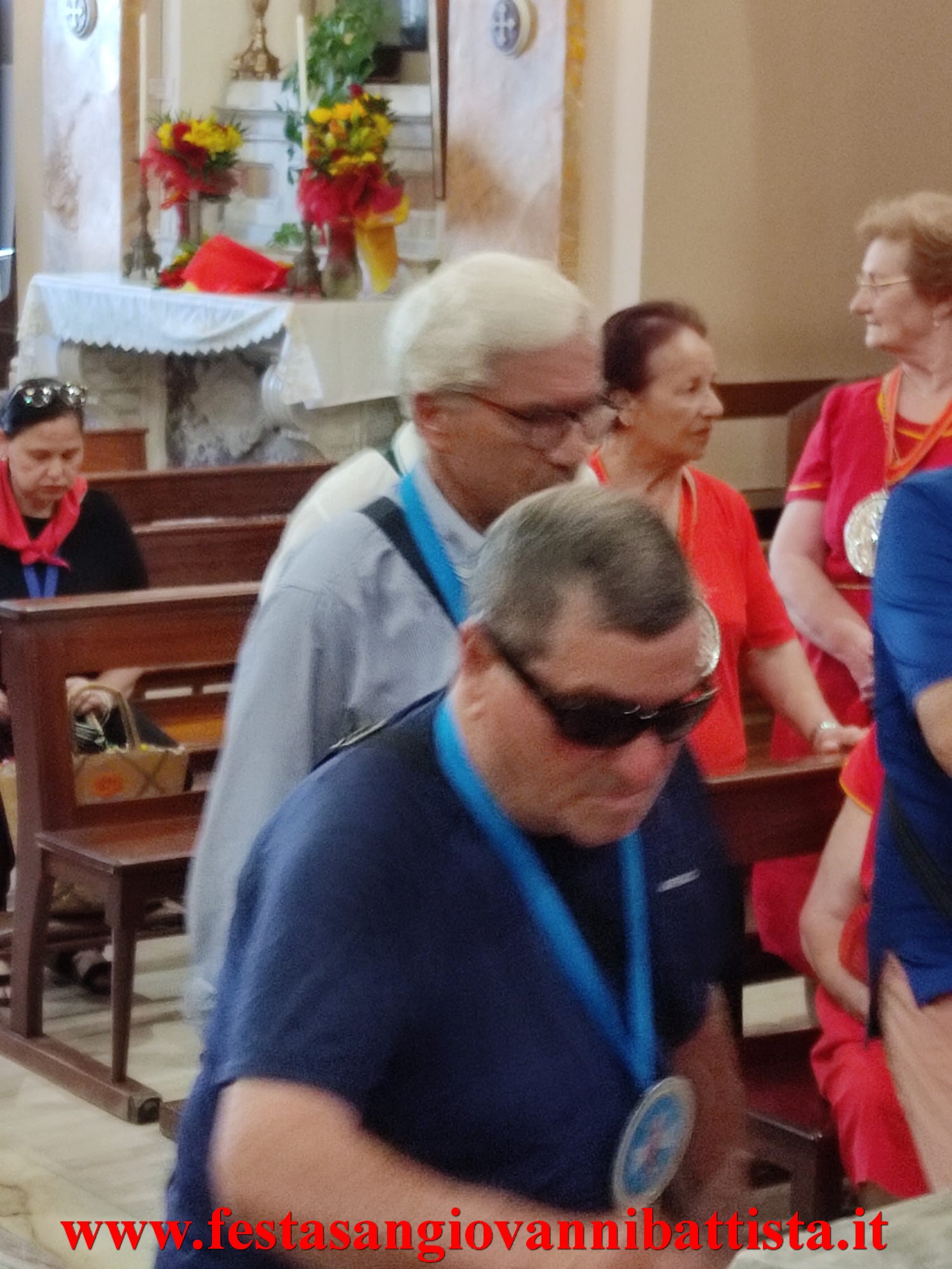 25/06/2024. Alcune fasi dell'omaggio floreale a San Giovanni Battista.