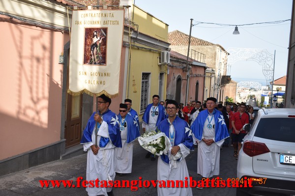 25/06/2024. Alcuni momenti della partecipazione della Confraternita di San Giovanni Battista alla solenne processione in onore del santo patrono a San Giovanni Montebello.