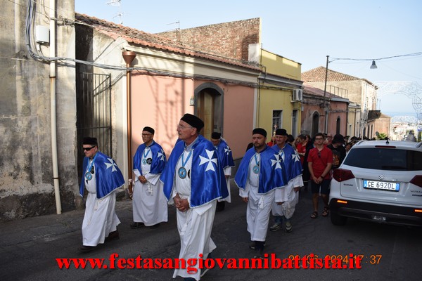 25/06/2024. Alcuni momenti della partecipazione della Confraternita di San Giovanni Battista alla solenne processione in onore del santo patrono a San Giovanni Montebello.