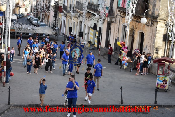 25/06/2024. Alcuni momenti della partecipazione della Confraternita di San Giovanni Battista alla solenne processione in onore del santo patrono a San Giovanni Montebello.