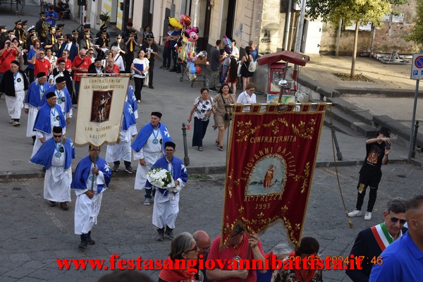 25/06/2024. Alcuni momenti della partecipazione della Confraternita di San Giovanni Battista alla solenne processione in onore del santo patrono a San Giovanni Montebello.