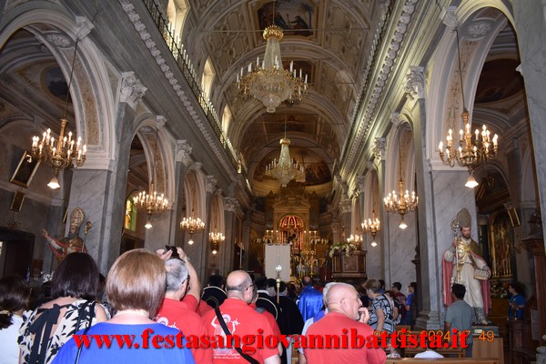 25/06/2024. Alcuni momenti della partecipazione della Confraternita di San Giovanni Battista alla solenne processione in onore del santo patrono a San Giovanni Montebello.