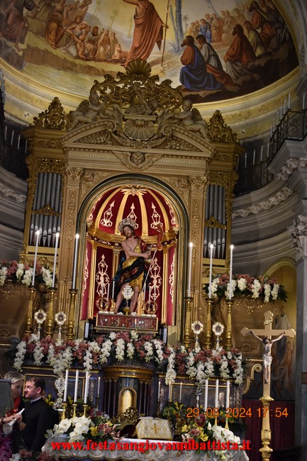25/06/2024. Alcuni momenti della partecipazione della Confraternita di San Giovanni Battista alla solenne processione in onore del santo patrono a San Giovanni Montebello.