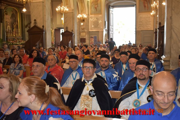 25/06/2024. Alcuni momenti della partecipazione della Confraternita di San Giovanni Battista alla solenne processione in onore del santo patrono a San Giovanni Montebello.