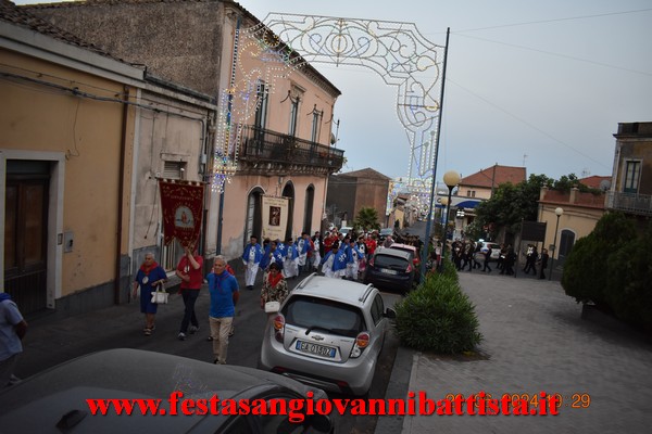25/06/2024. Alcuni momenti della partecipazione della Confraternita di San Giovanni Battista alla solenne processione in onore del santo patrono a San Giovanni Montebello.