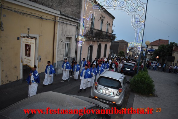 25/06/2024. Alcuni momenti della partecipazione della Confraternita di San Giovanni Battista alla solenne processione in onore del santo patrono a San Giovanni Montebello.