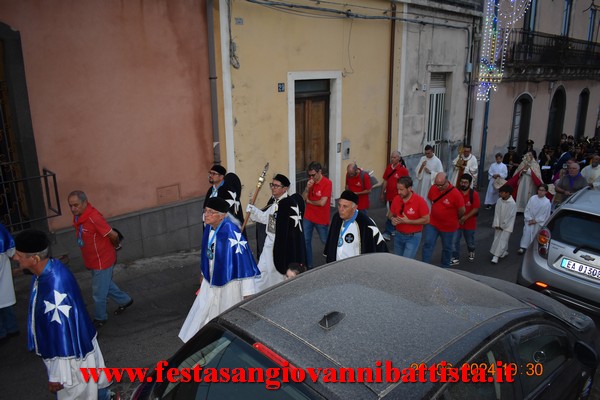 25/06/2024. Alcuni momenti della partecipazione della Confraternita di San Giovanni Battista alla solenne processione in onore del santo patrono a San Giovanni Montebello.