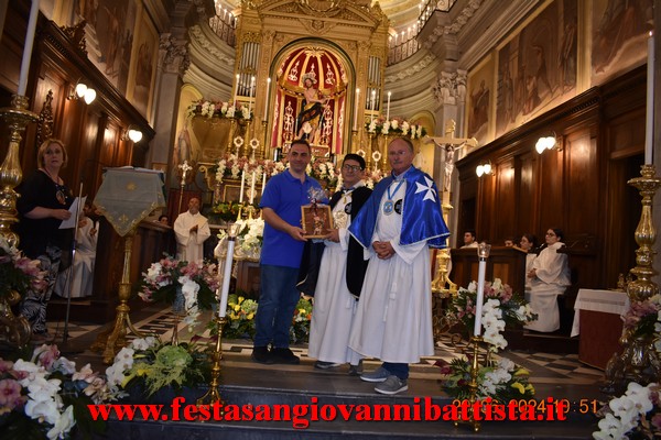 25/06/2024. Alcuni momenti della partecipazione della Confraternita di San Giovanni Battista alla solenne processione in onore del santo patrono a San Giovanni Montebello.