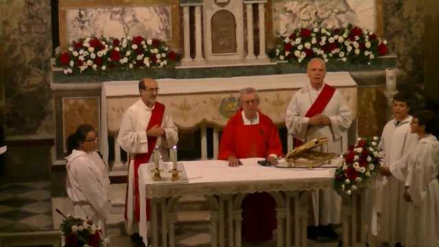 29/08/2016. Ore 20:00. Messa celebrata da Padre Giuseppe Catalfo.