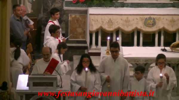 29/08/2017. Ore 20:00. Messa celebrata da Mons. Salvatore Genchi Vicario Generale della Arcidiocesi di Catania.