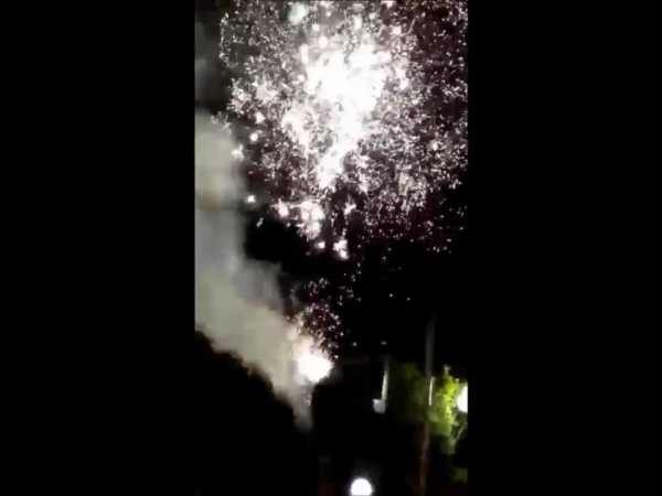 08/12/2017. Fuochi d'artificio al termine della processione dell'Immacolata.